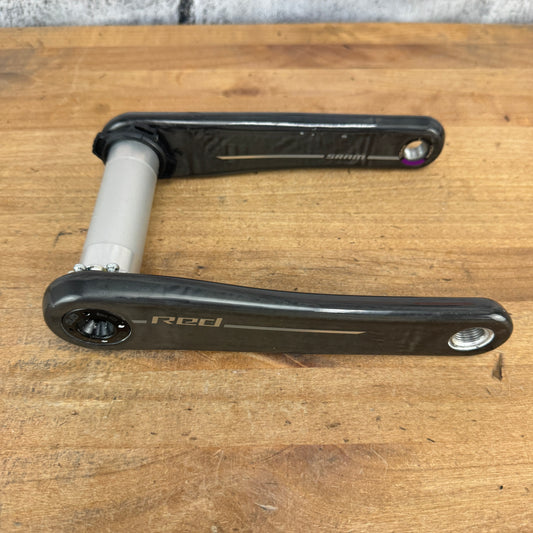 Low Mile! SRAM Red AXS E1 170mm Carbon Crankset Crank Arms DUB SL Spindle 317g