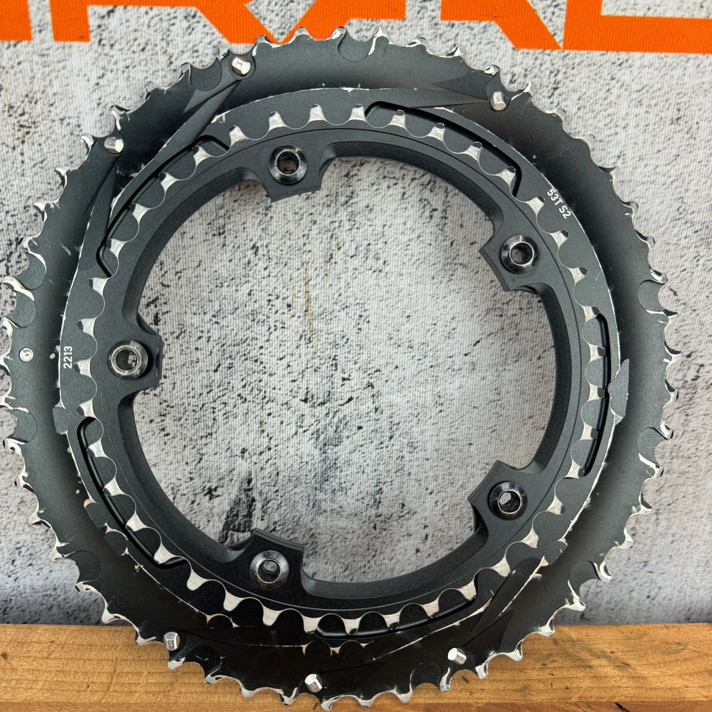SRAM X-Glide 53/39t 10-Speed Bicycle Chainrings 5-Bolt 130BCD