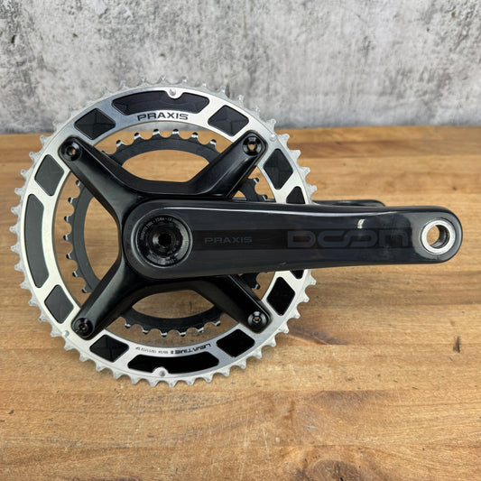 PraxisWorks Doon Carbon 165mm 50/34t 30mm 4-Bolt Crankset with Chainrings 568g