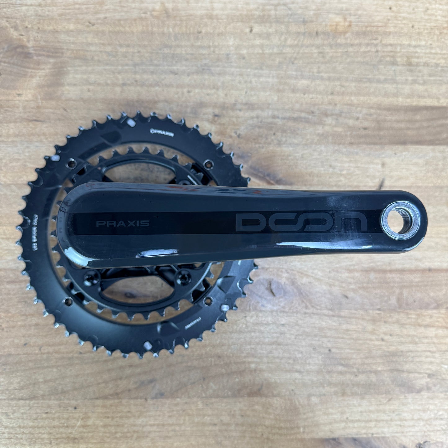 PraxisWorks Doon Carbon 165mm 50/34t 30mm 4-Bolt Crankset with Chainrings 568g