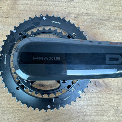 PraxisWorks Doon Carbon 165mm 50/34t 30mm 4-Bolt Crankset with Chainrings 568g