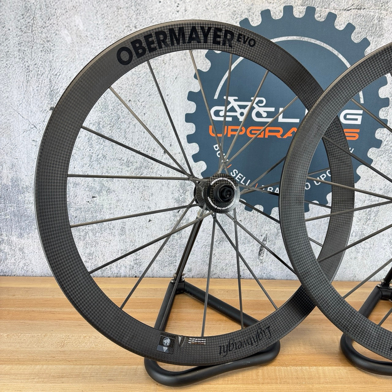 Lightweight Obermayer Evo Schwarz Carbon Tubeless Wheelset CeramicSpeed 1250g