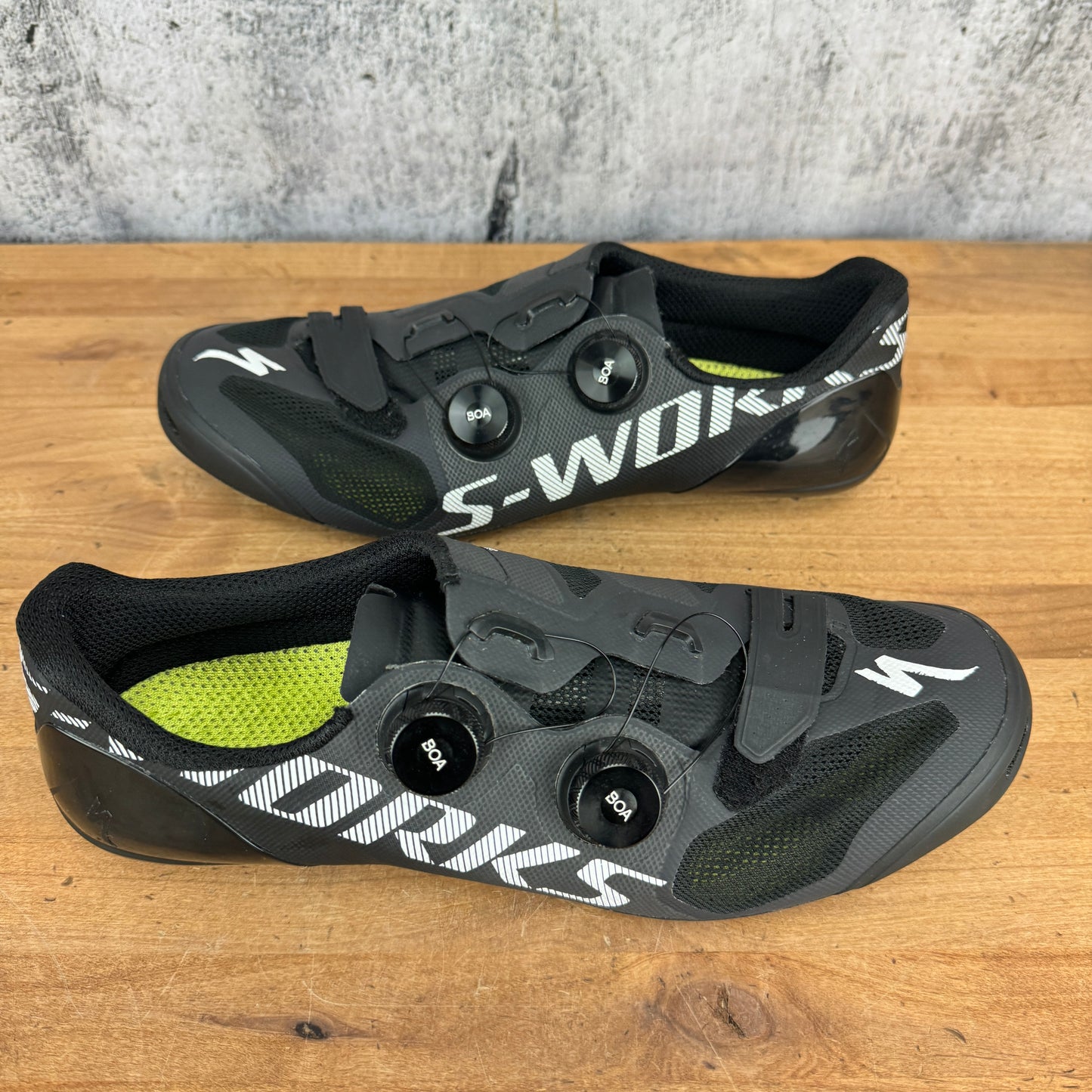 Light Use! Specialized S-Works Vent EU 46 US 12.25 BOA 3-Bolt Road Cycling Shoes