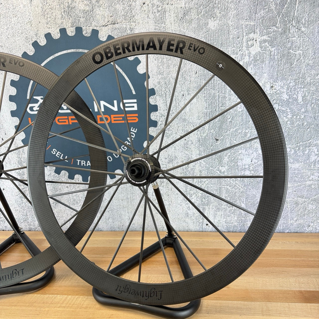 Lightweight Obermayer Evo Schwarz Carbon Tubeless Wheelset CeramicSpeed 1250g
