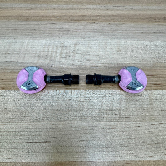 Speedplay Zero Chromoly Steel Pink Dual-Sided Clipless Bike Pedals 223g
