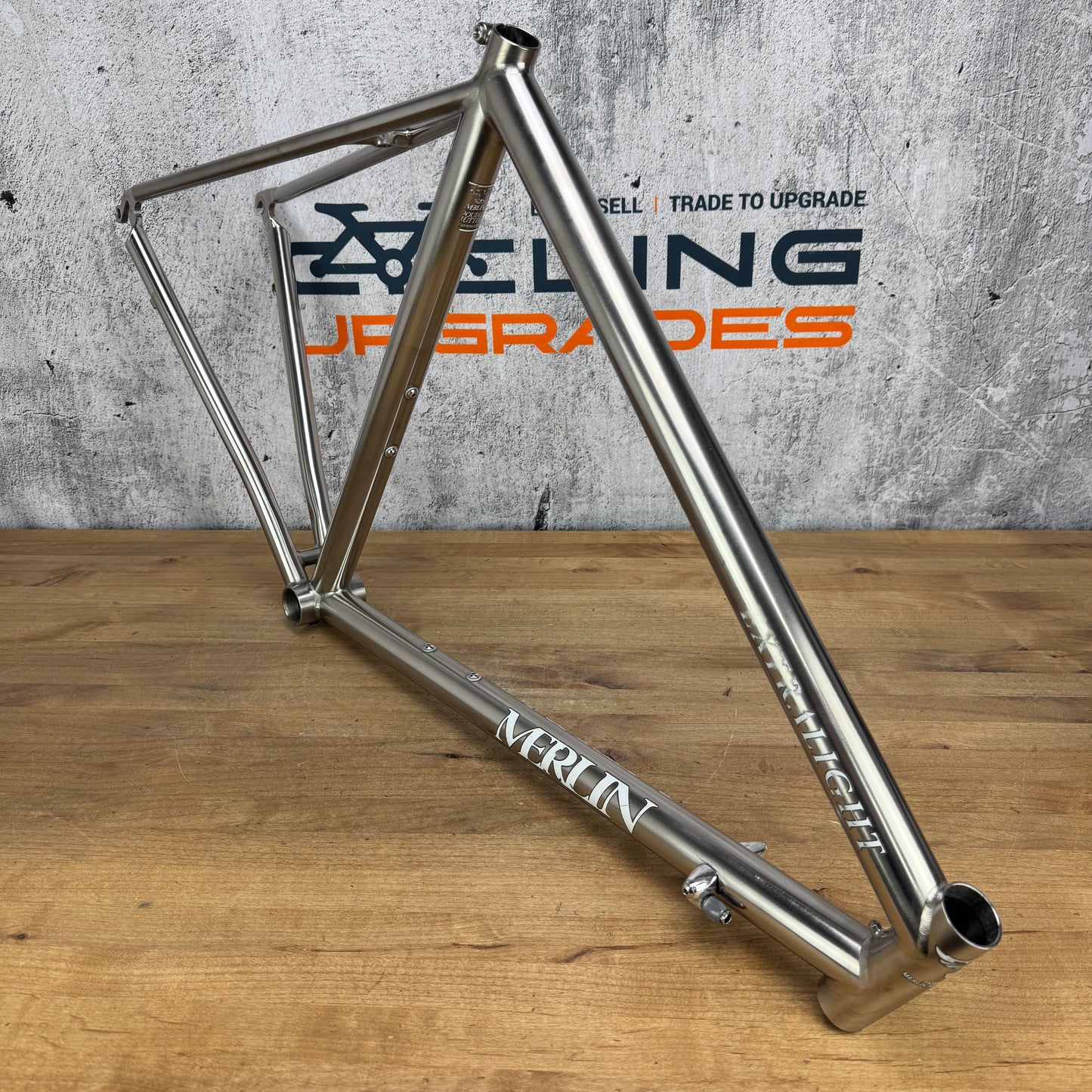 Merlin Extralight 56cm Rim Brake Titanium Frame Only 700c 1212g 3al/2.5v Titanium
