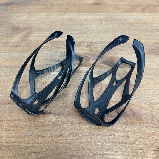 Specialized S-Works Rib Cage III Matt Black Pair Bike Water Bottle Cages 45g