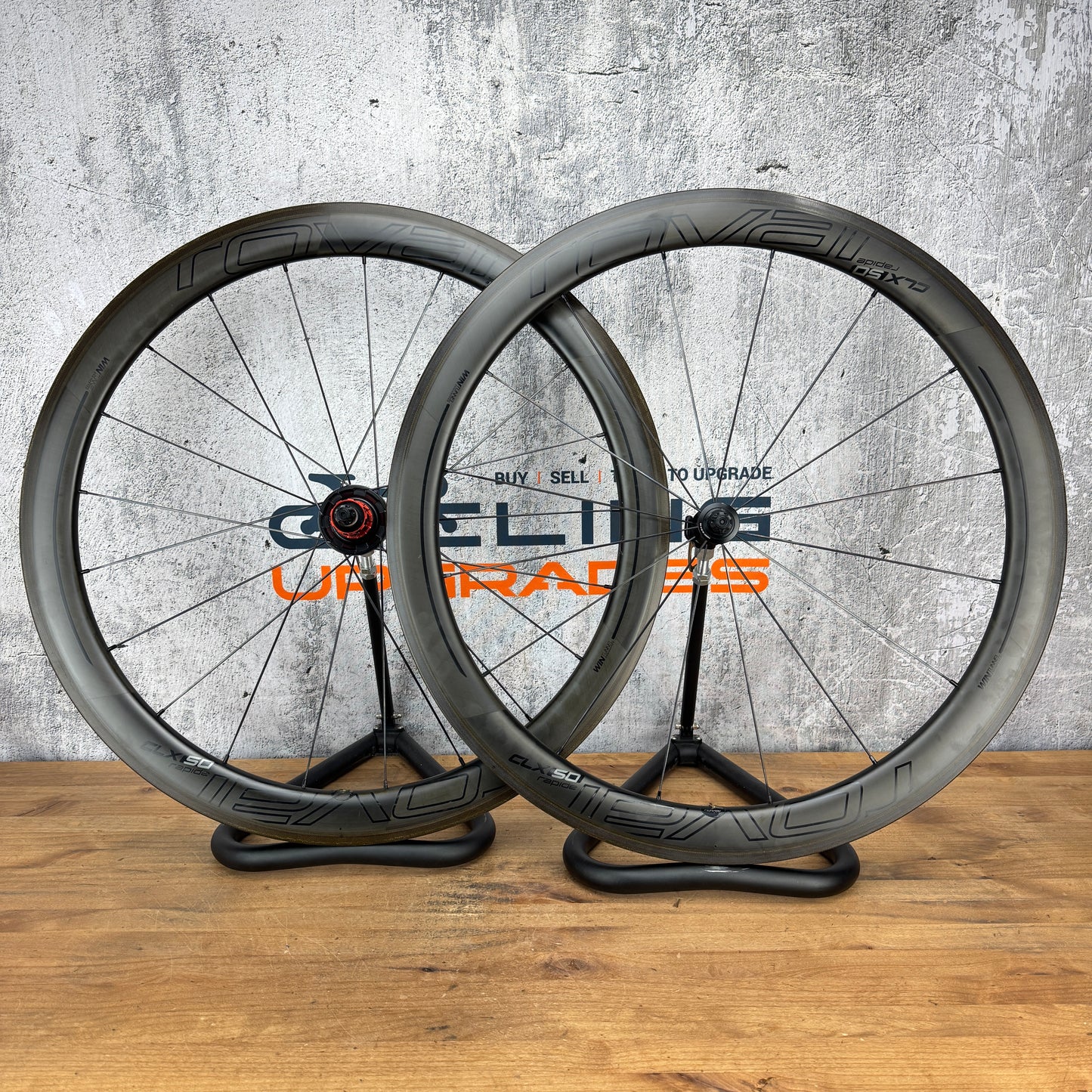 Low Mile! Roval Rapide CLX 50 Rim Brake CeramicSpeed Tubeless Wheelset 700c 1404g