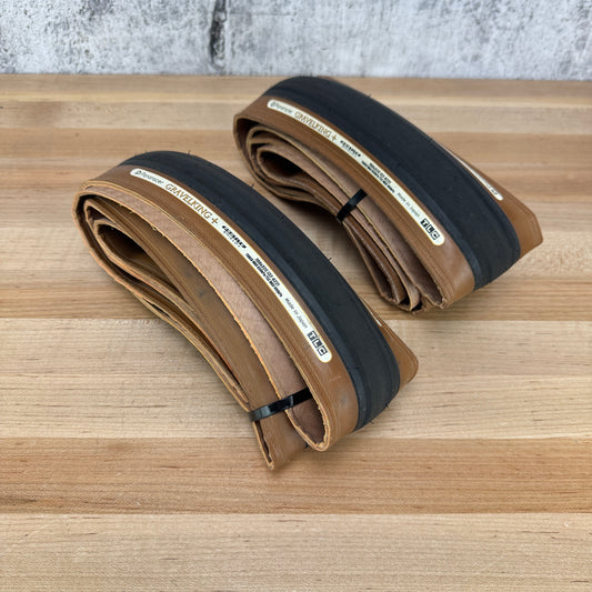 Low Mile! Pair Panaracer Gravel King Plus Tan Wall 700c x 32mm Tubeless Tires