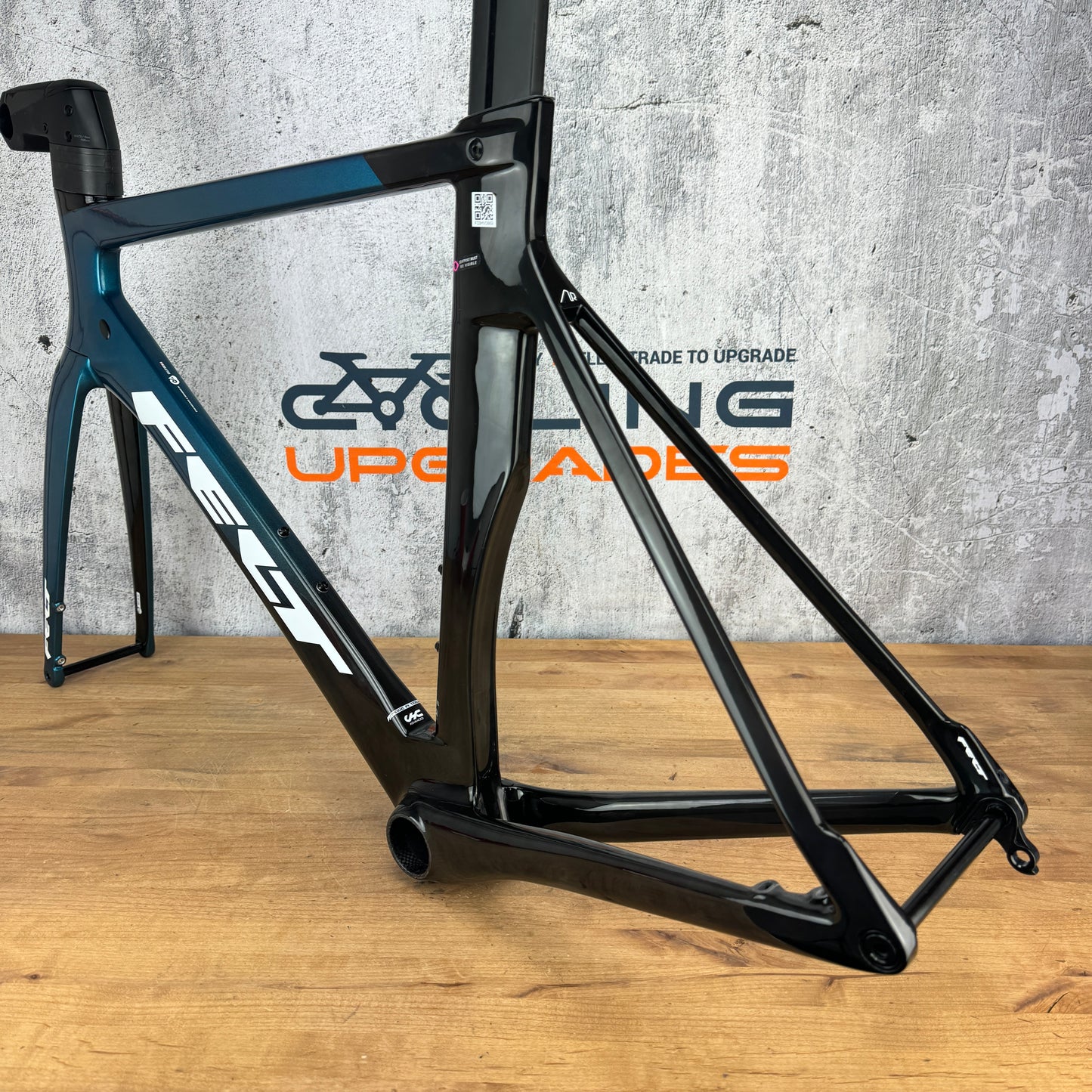 New! 2023 Felt AR 56cm Carbon Disc Brake Frameset 700c Bay Blue 2513g