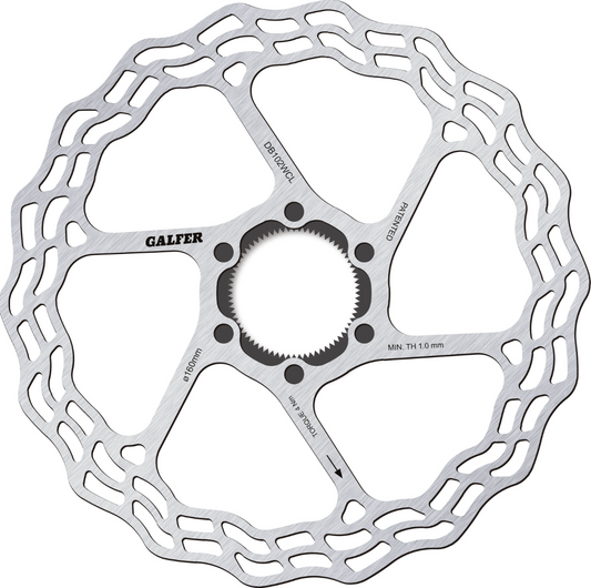 New! Galfer Bike 160mm 1.8mm Wave Road Center Lock Disc Brake Rotor DB102WCL 98g