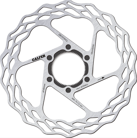 New! Galfer Bike 140mm 1.8mm Wave Road Center Lock Disc Brake Rotor DB101WCL 76g