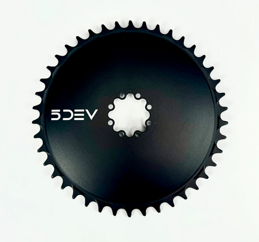New! 5DEV 1x 42t 8-Bolt Direct Mount for SRAM Black Aero Bike Chainring 127g