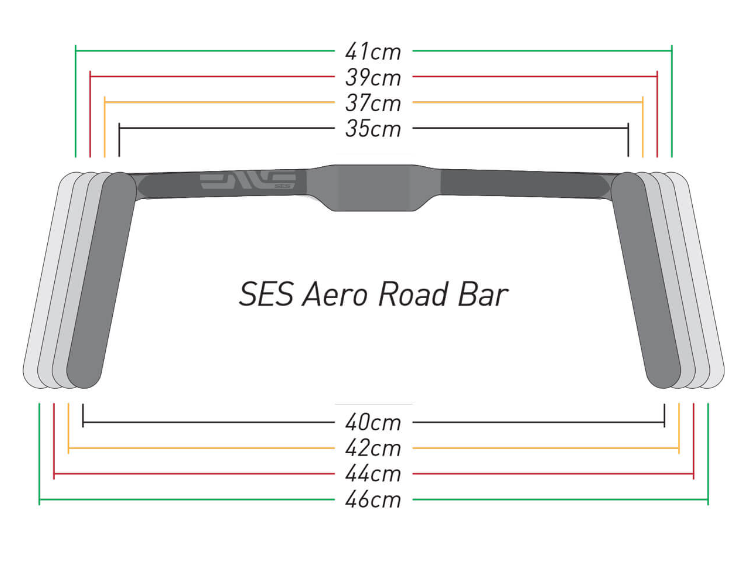Enve Aero Road Compact 44cm (39cm) 31.8mm Road Bike Carbon Handlebar 255g