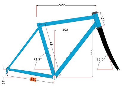 Argonaut GR2 53cm Carbon Gravel Bike Disc Brake Frameset 700c Chris King 1843g