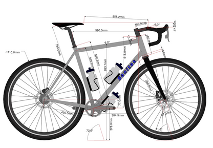 Mint! 2023 Sanitas Node XL 58cm Titanium Gravel Frameset 700c Enve Carbon Fork