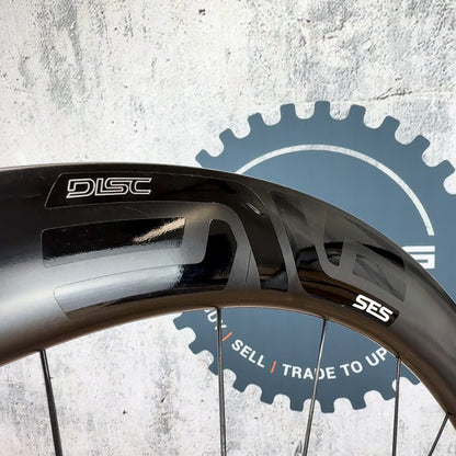 Low Mile! Enve SES 5.6 Carbon Disc Brake Hookless Tubeless DT Swiss 180 Ceramic Wheelset