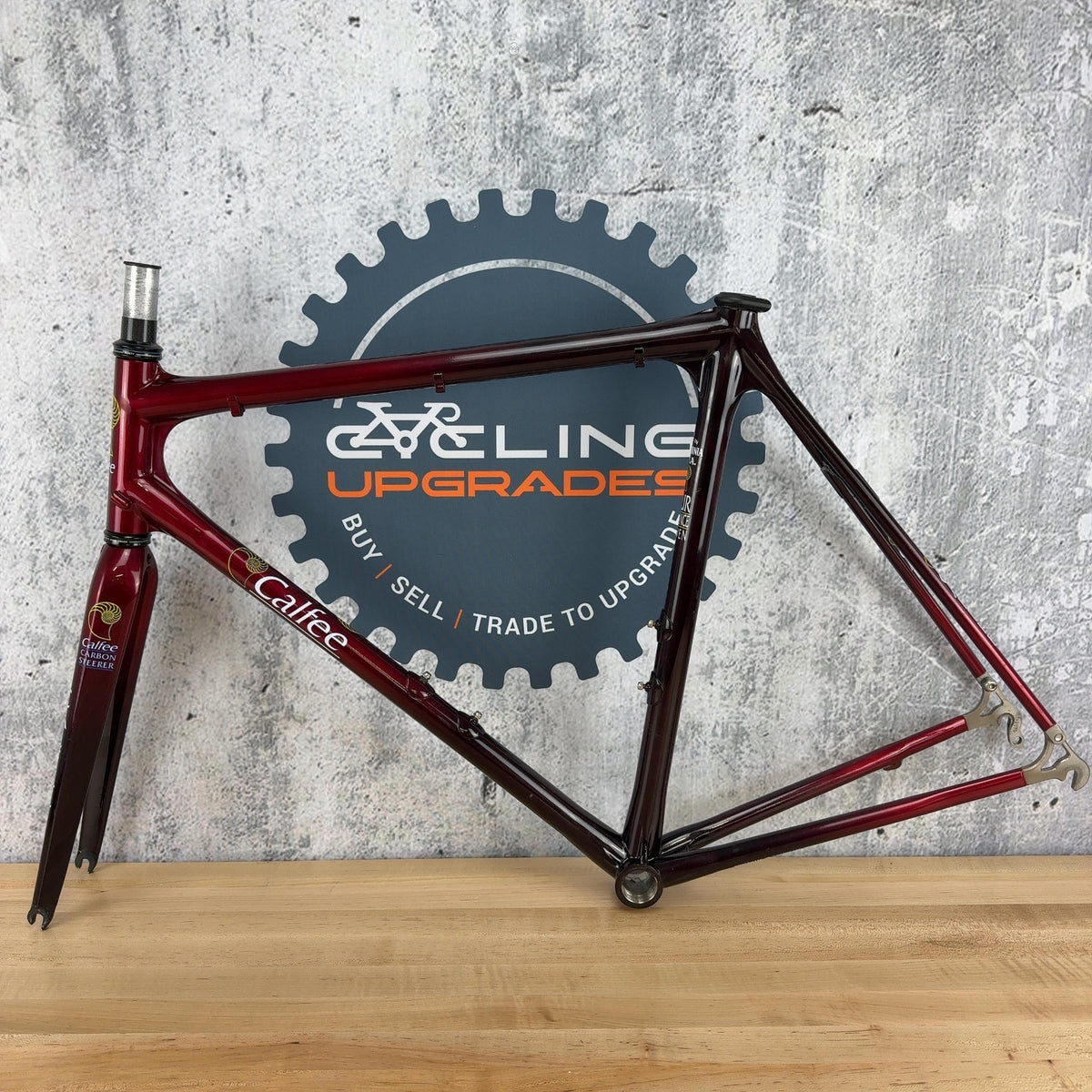 Calfee Tetra Pro 58cm Red Vintage Carbon Rim Brake Road Bike Frameset 700c 1710g — photo 2 of 20