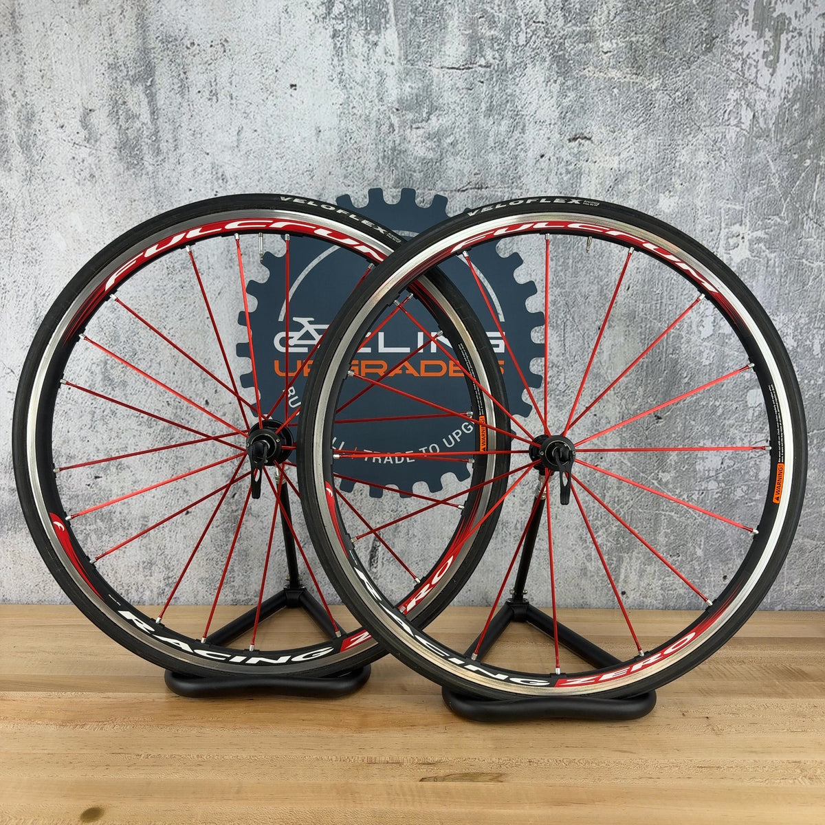Low Mile! Fulcrum Racing Zero Tubular Rim Brake QR Alloy Road Bike Wheelset 700c — photo 1 of 12