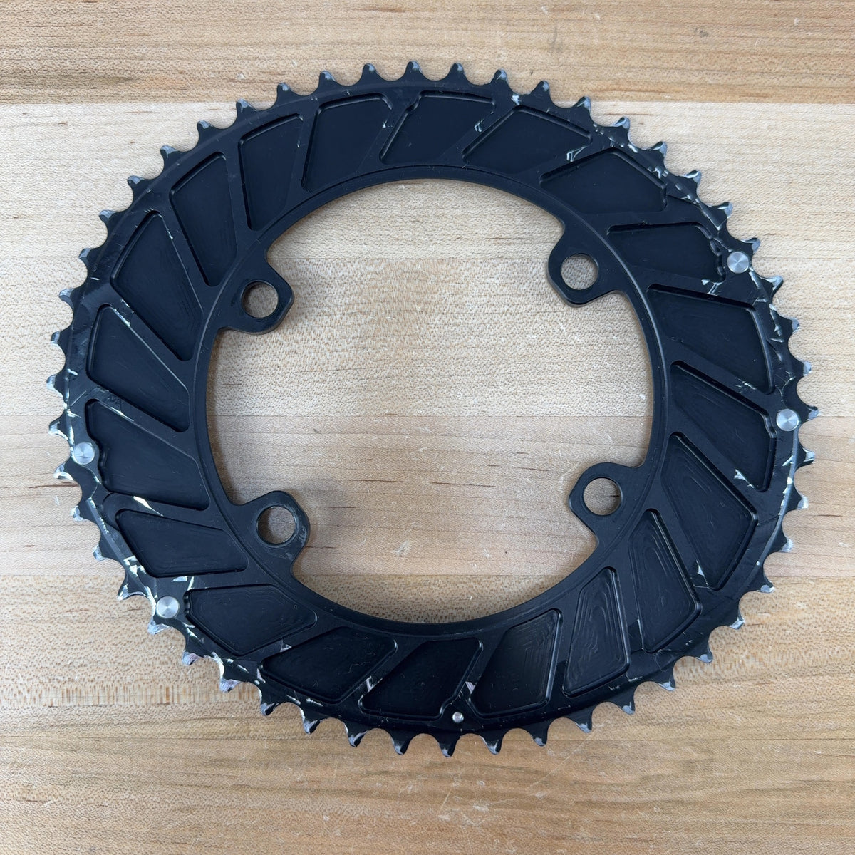 Light Use! Rotor Qrings 110BCD 4-Bolt Q50/37t 12-Speed Oval Chainring Set 165g