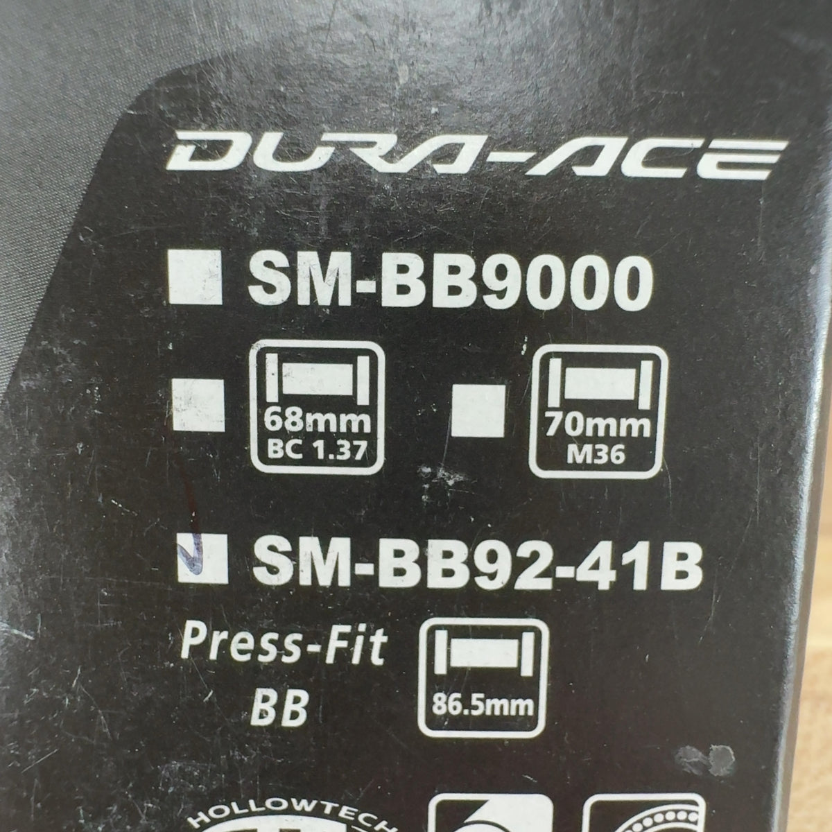 New! Shimano Dura-Ace SM-BB92-41B Mountain Bike Bottom Bracket 105g MSRP $59 — photo 4 of 4