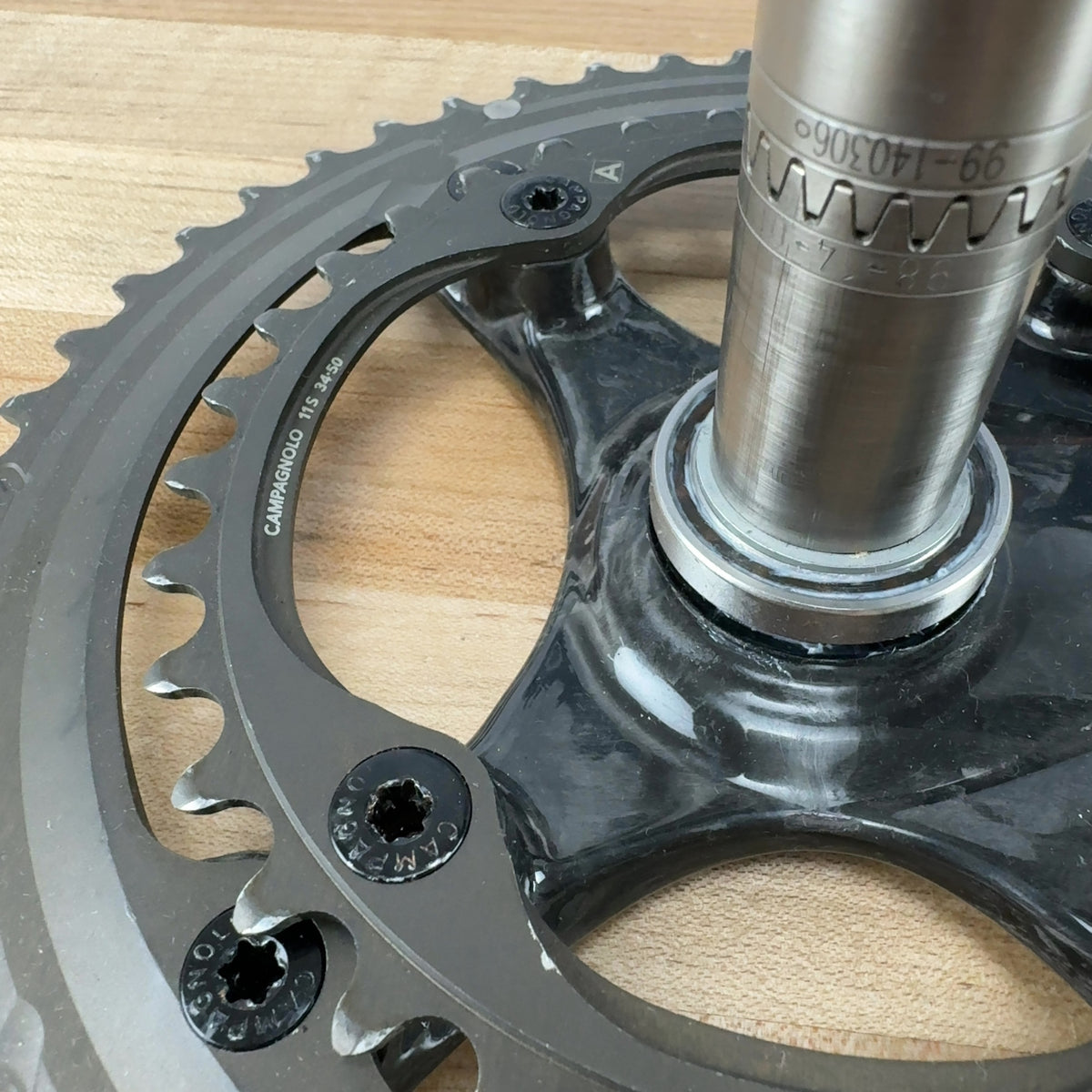 Light Use! Campagnolo Super Record 11 172.5mm 50/34t 11-Speed Bike Crankset 620g