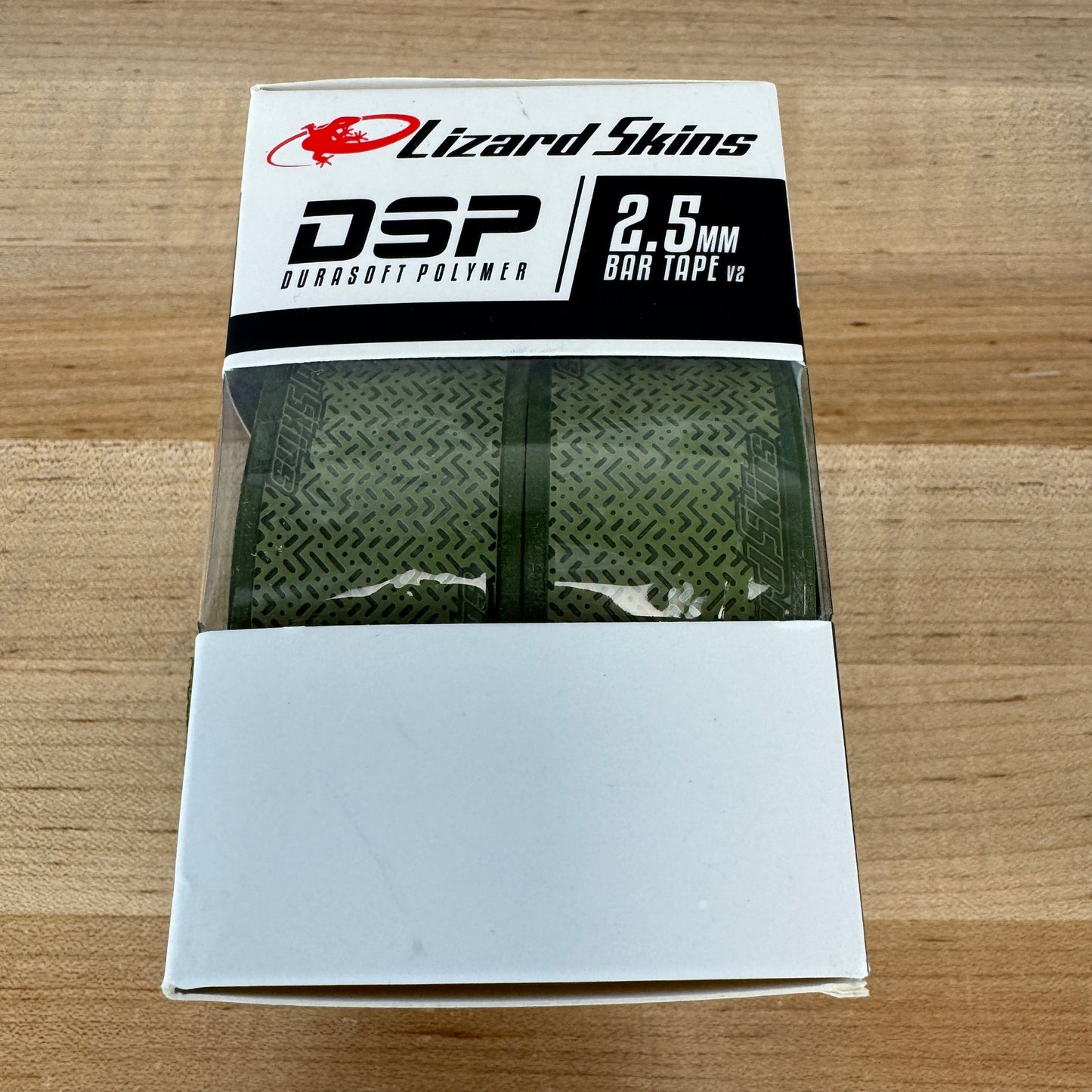 New! Lizard Skins DSP V2 2.5mm Olive Green Bar Tape MSRP $32