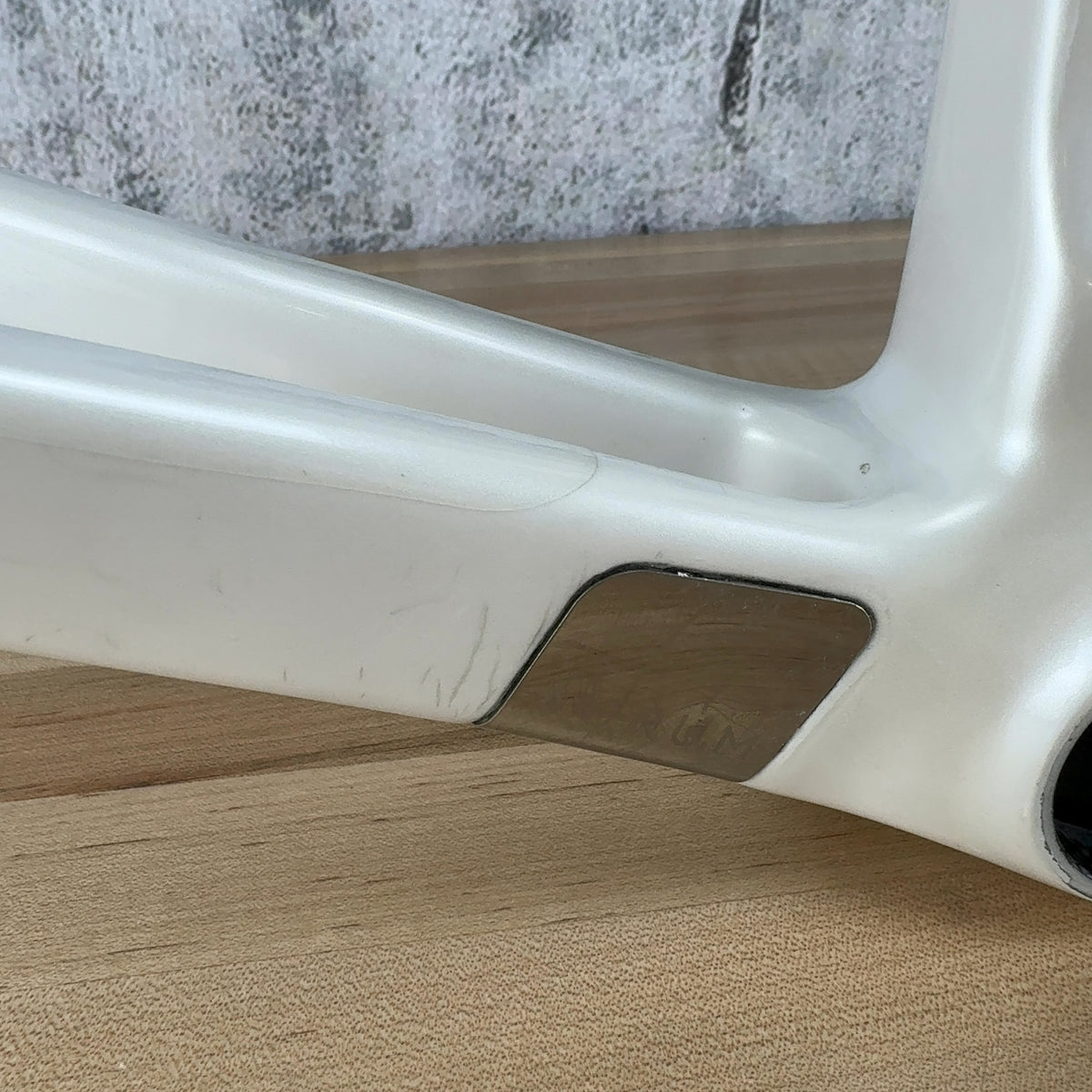 Low Mile! Aurum Magma 51cm Arctic White Carbon Road Bike Frameset 700c 1503g