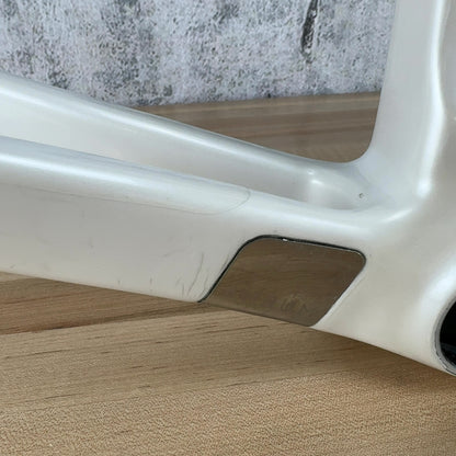 Low Mile! Aurum Magma 51cm Arctic White Carbon Road Bike Frameset 700c 1503g