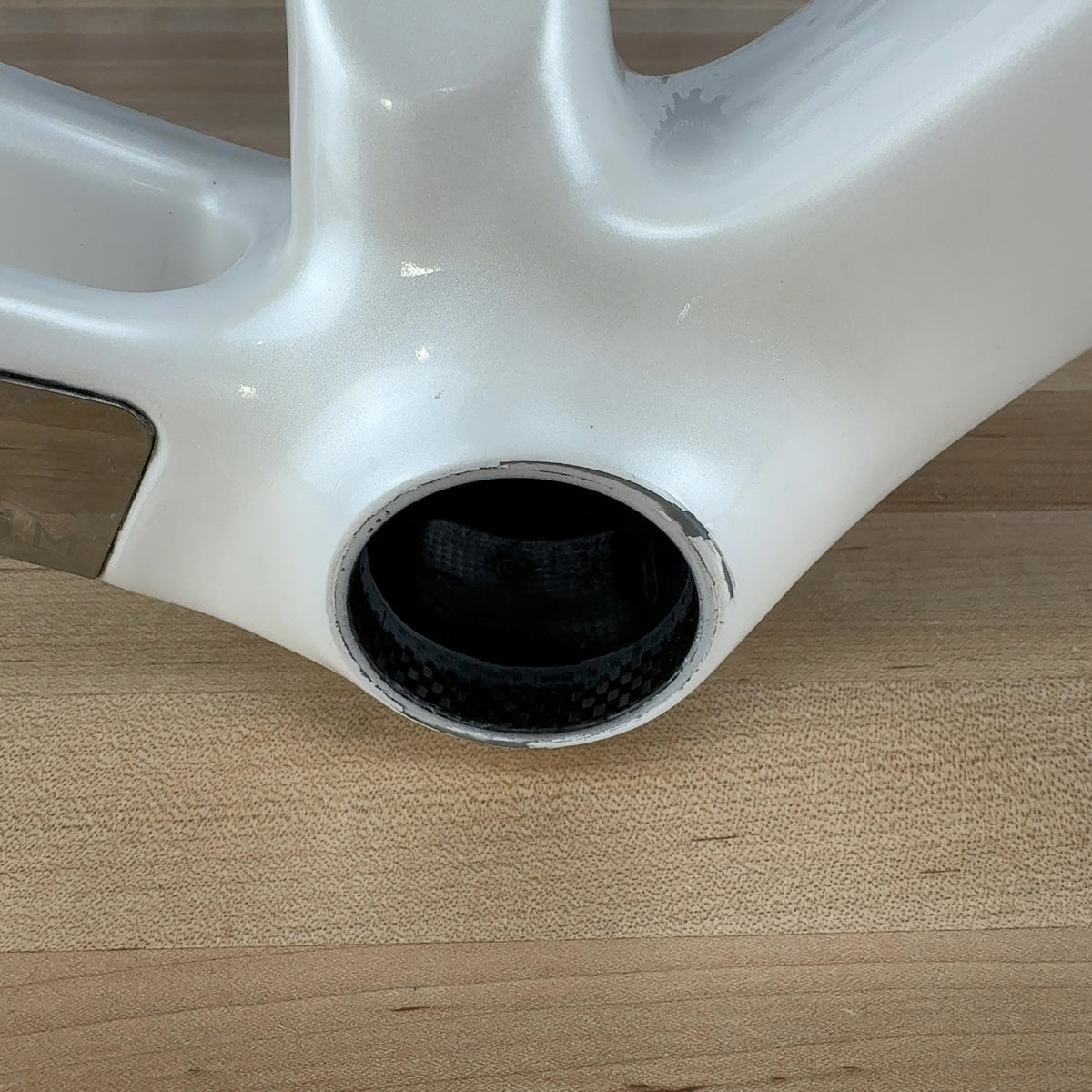 Low Mile! Aurum Magma 51cm Arctic White Carbon Road Bike Frameset 700c 1503g