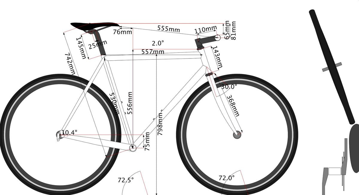 New! 2023 Bishop Custom Columbus Max 53cm Steel Frameset — photo 18 of 18
