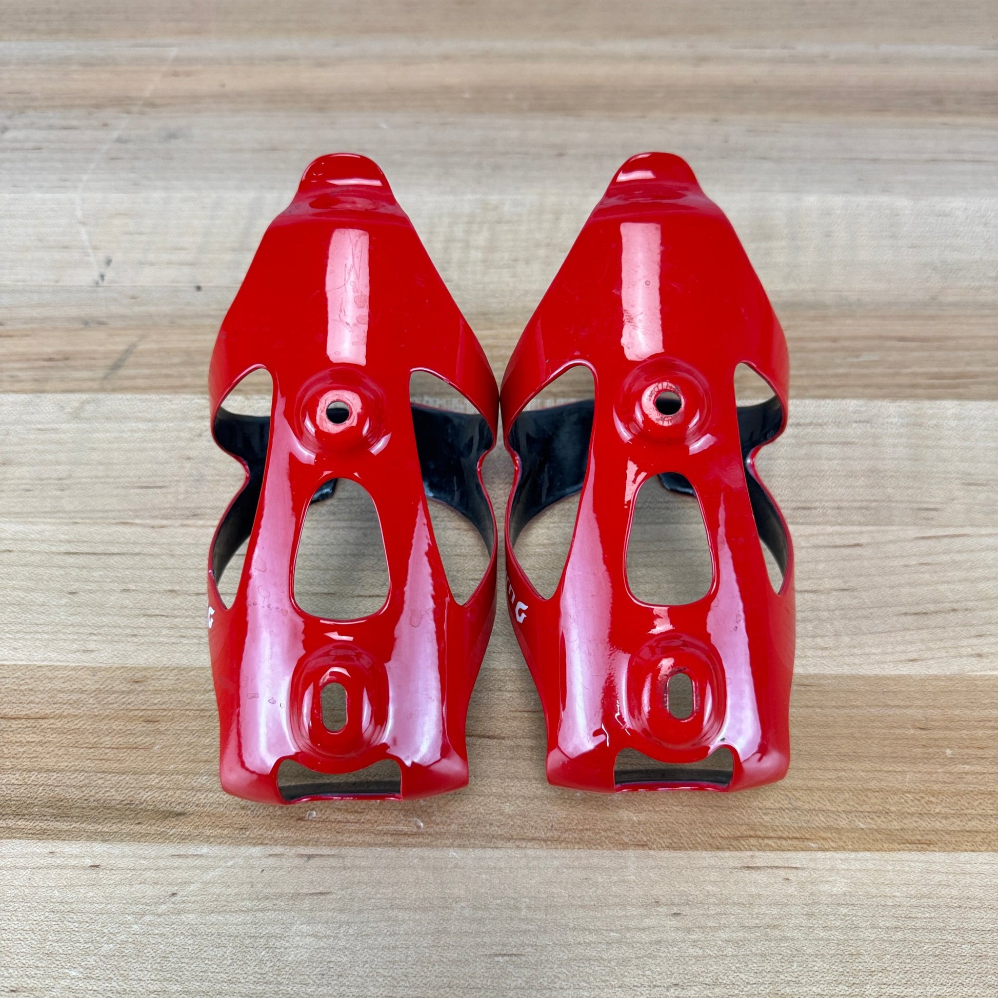 Blackburn Camber Carbon Gloss Red Pair Bike Water Bottle Cages 63g