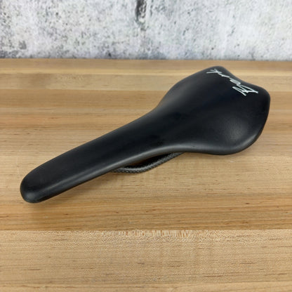 Light Use! Berk List 132 Artificial Leather 7x9mm Oval Rails Bike Saddle 98g