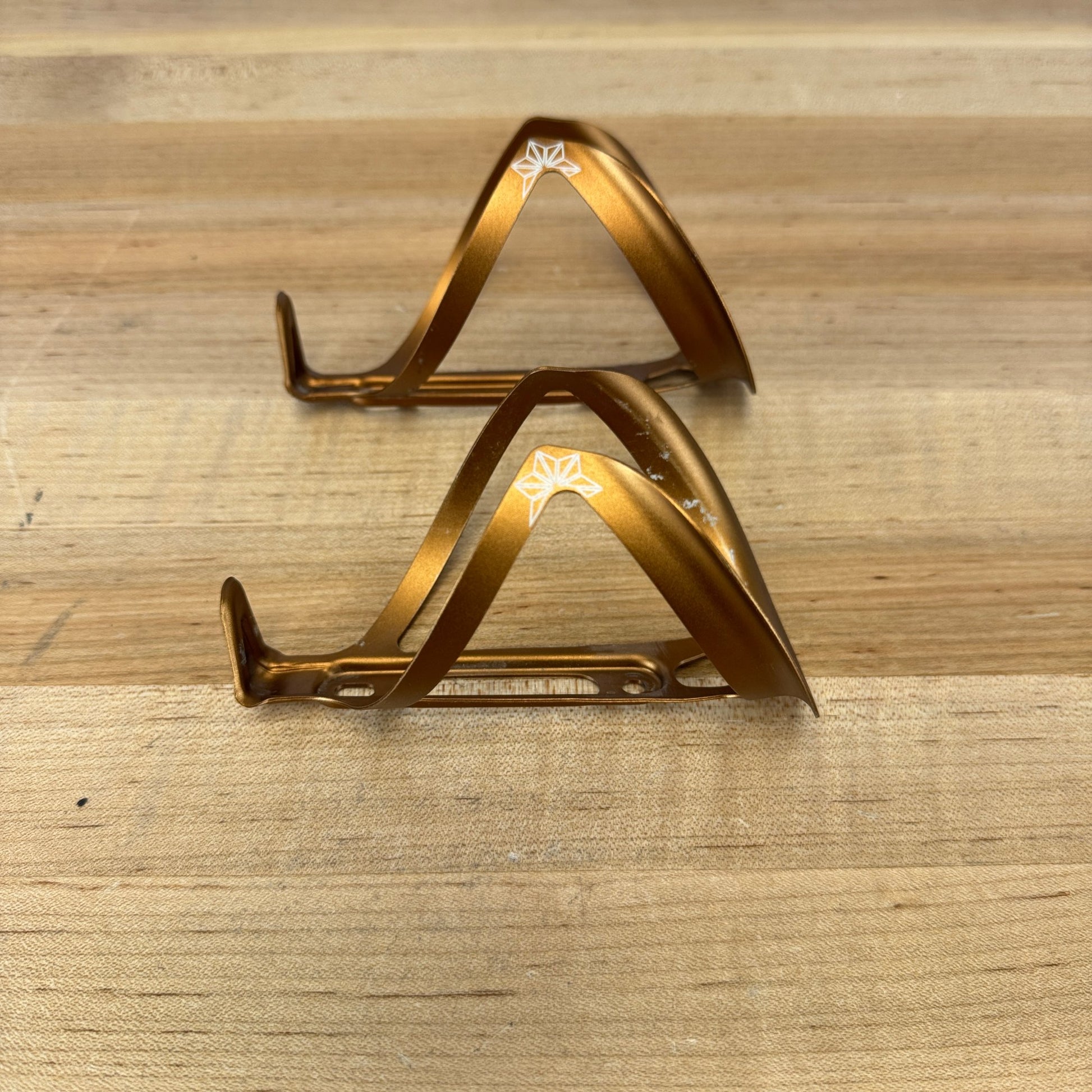 Supacaz Fly Cage Ano Coffee Pair Alloy Bike Water Bottle Cages 38g