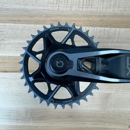 Low Mile! SRAM Eagle X0 T-Type AXS Power Meter Crankset with Chainrings