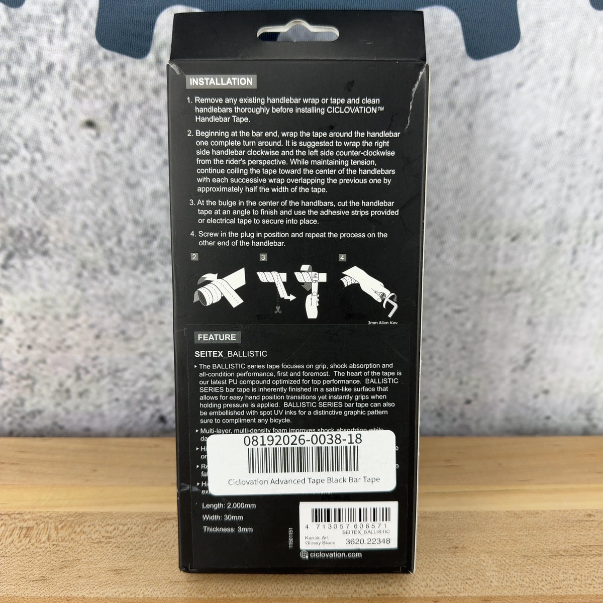 New! Ciclovation Advanced Tape Black Cycling Handlebar Tape — photo 3 of 5