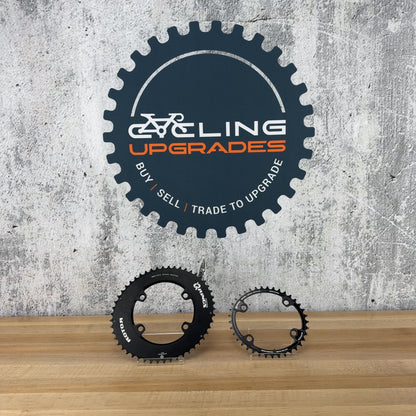 Light Use! Rotor Qrings 110BCD 4-Bolt Q50/37t 12-Speed Oval Chainring Set 165g