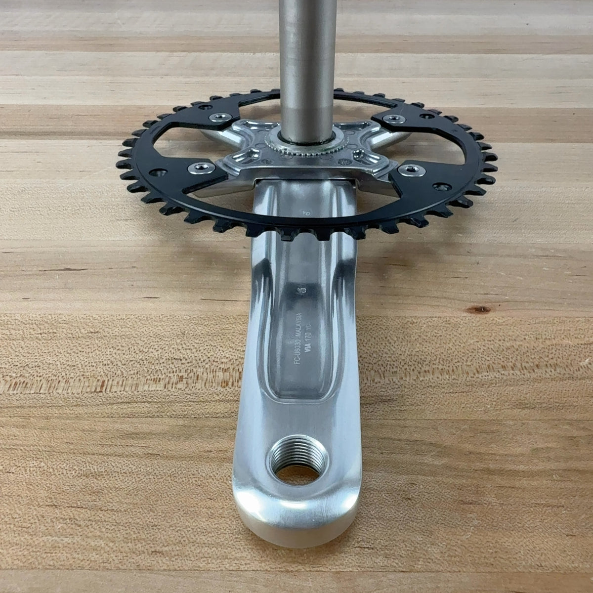 New Take Off! Shimano CUES FC-U6030-1 170mm 42T Silver Gravel Crankset MSRP $125 — photo 9 of 11
