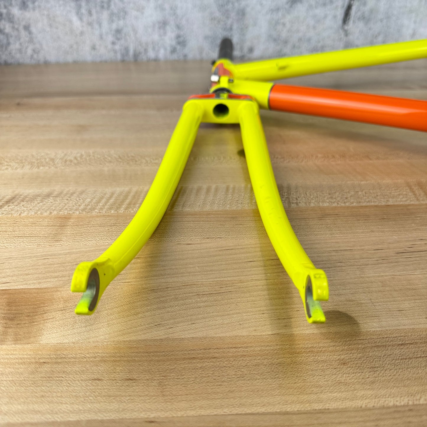 New! 2023 Dario Pegoretti Luigino Vintage 54cm Yellow Steel Rim Brake Frameset