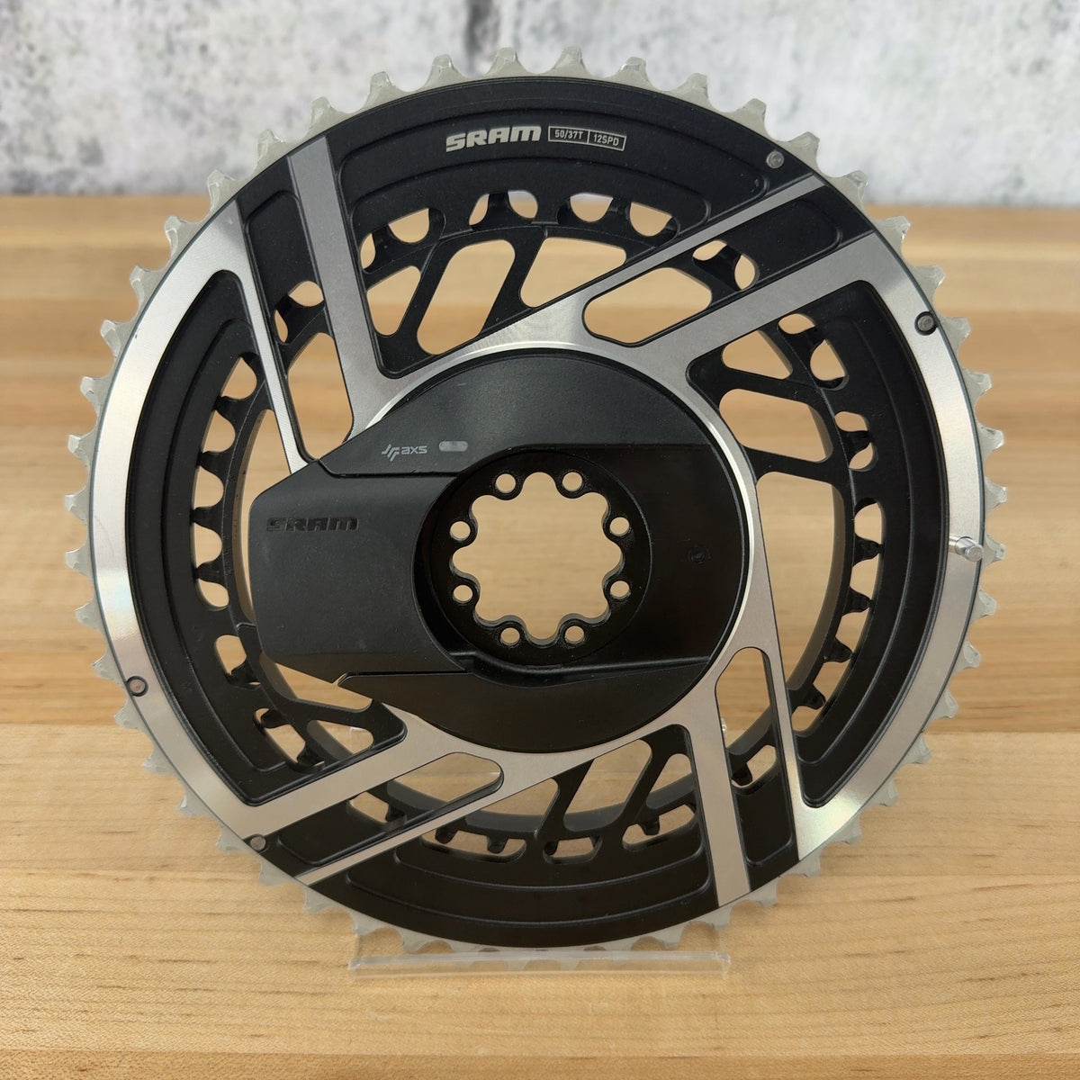 Low Mile! SRAM Red E1 Quarq AXS 2x Power Meter 50/37t 12-Speed Chainring Set