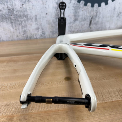 Low Mile! 2021 Look 795 Blade RS Disc Medium White Carbon Road Bike Frameset