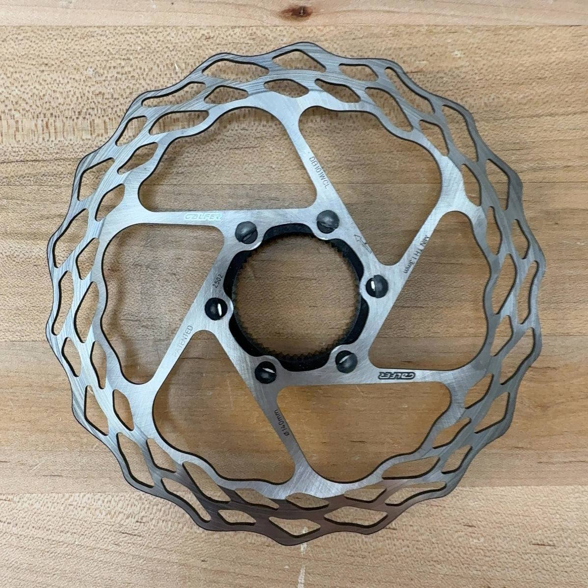 Low Mile! Galfer Wave Road 140mm Center-Lock Disc Brake Rotor 83g