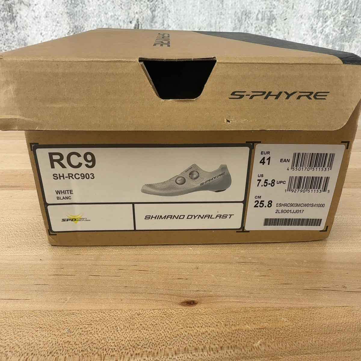 New! Shimano S-Phyre SH-RC903 41 EU White Clipless Road Cycling Shoes MSRP $450 — photo 6 of 7