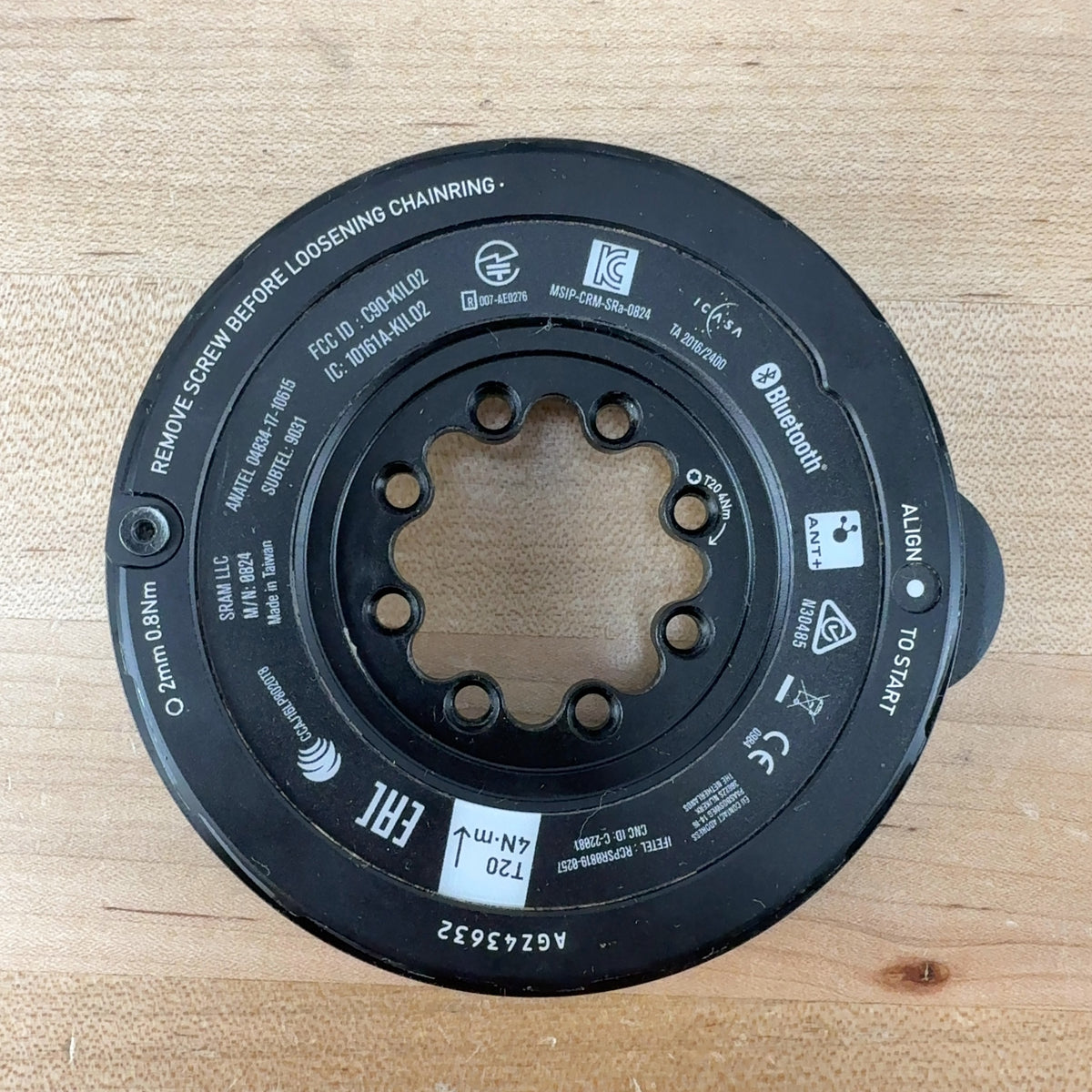 SRAM XX/XX SL Eagle T-Type AXS 8-Bolt Thread-Mount Dual Power Meter MTB Spider — photo 4 of 4