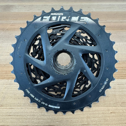 SRAM Force AXS D1 XG-1270 12-speed 10-36t XDR Black "Typical Wear" Cassette 307g