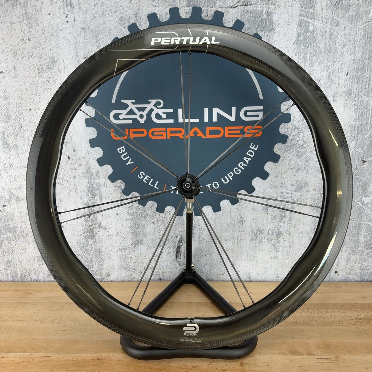 Pertual Sharp 52/58 Rim Brake Ceramic Quick Release 700c Carbon Wheelset 1464g
