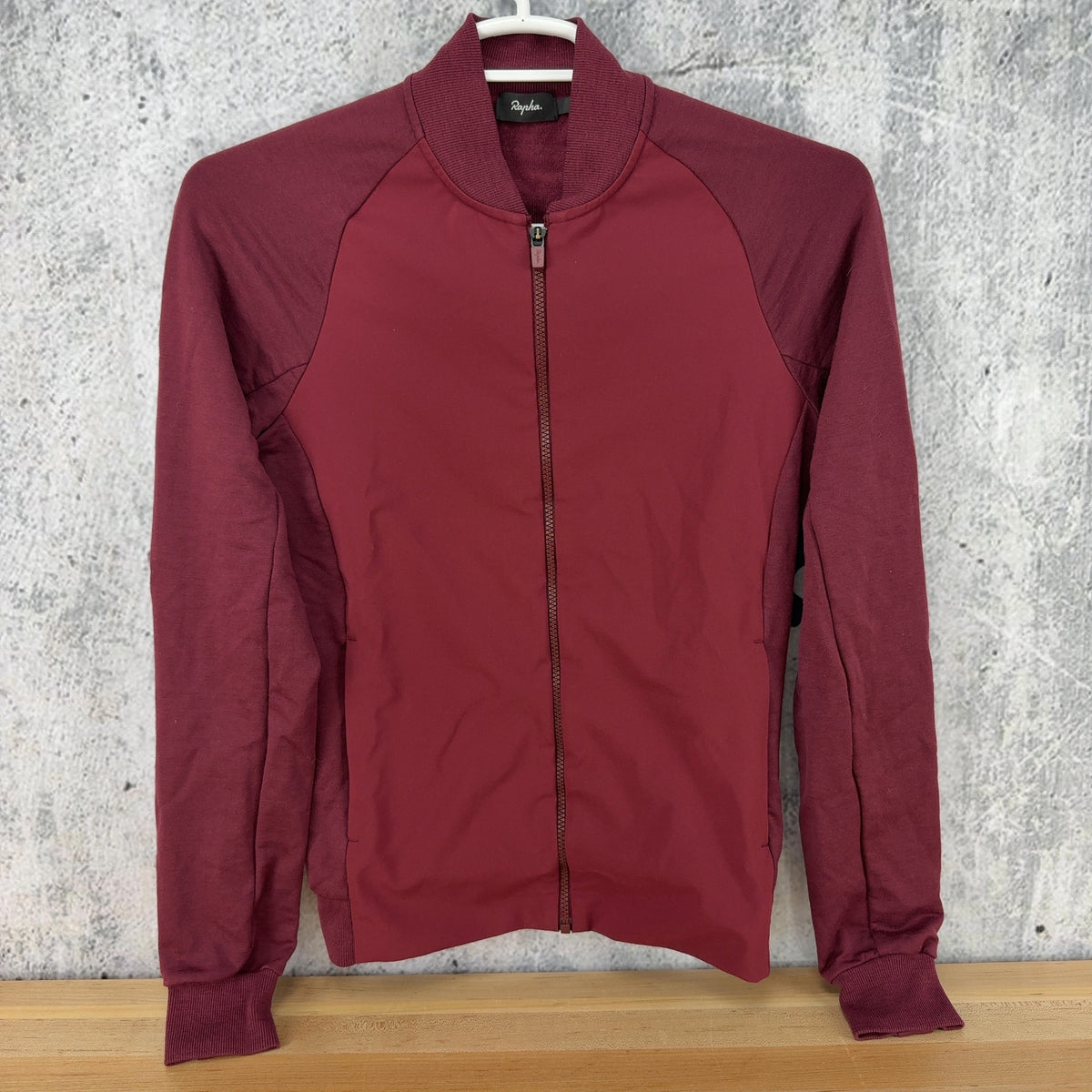 Rapha Track Jacket Medium Merino Wool Red Cold Weather Cycling Jacket — photo 1 of 7