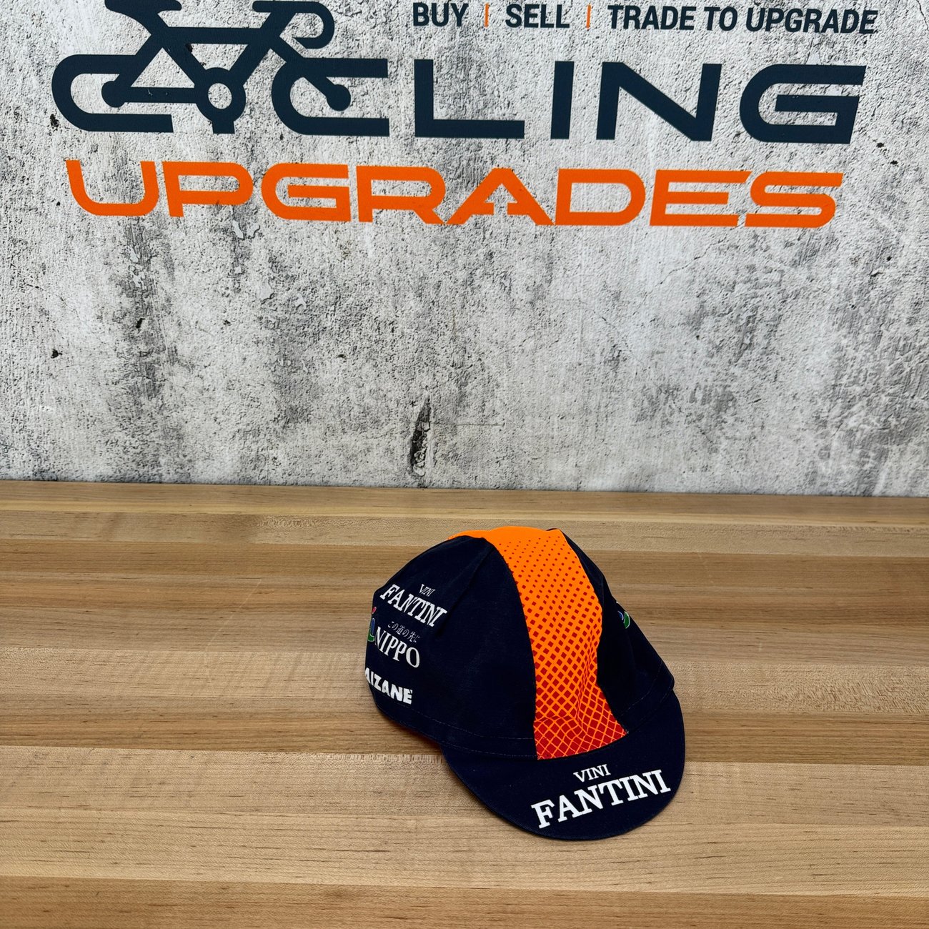 Ale Vini Fantini Custom Blue/Orange Cycling Cap
