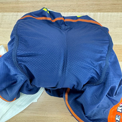 Ale Vini Fantini Custom Small Blue/Orange Padded Cycling Bib Shorts