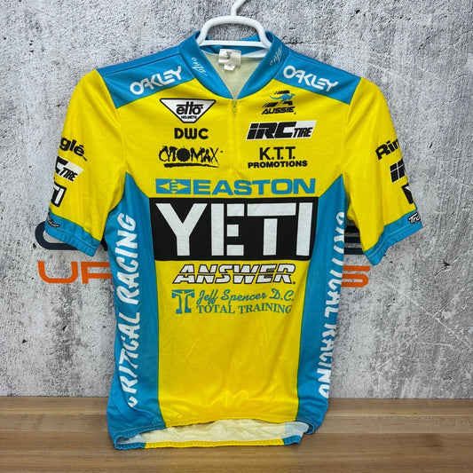 Aussie Easton Yeti Team Jersey Men's Size XL Yellow/Yeti Blue Cycling Jersey